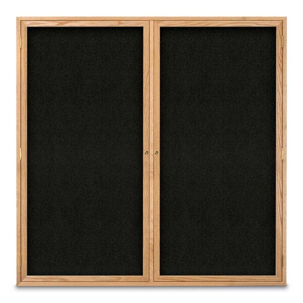 Sliding Door Indoor Enclosed Corkboard, 9